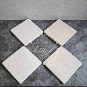 Durable Rectangle Travertine Coaster for Dining Table Custom Handicrafts for Stylish Home Interiors