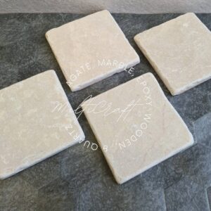 Custom Rectangle Travertine Coaster for Dining Table Elegant Handicrafts for Home and Office Use